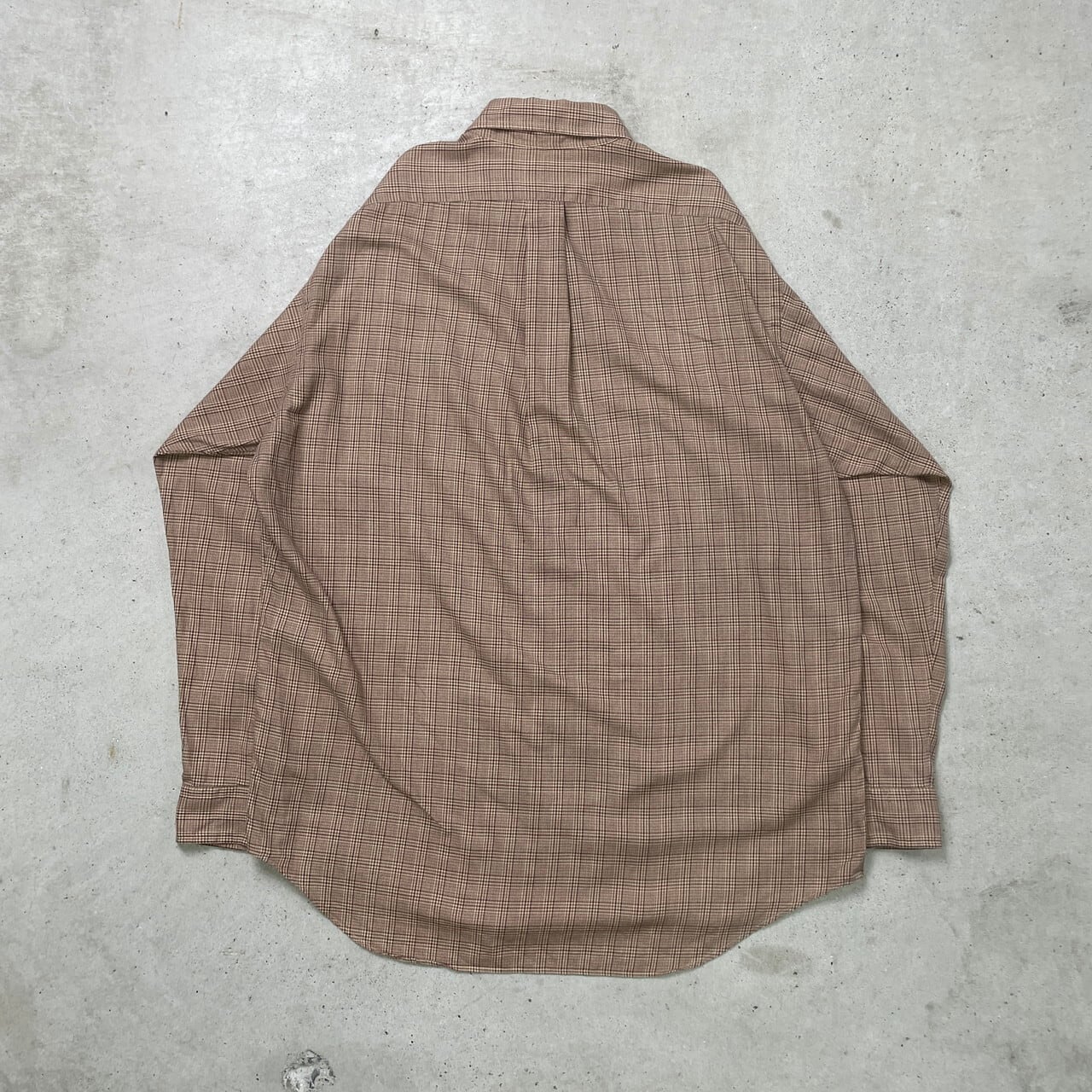 ラルフローレン　ニット　千鳥格子　チェック　エルボーパッチ　レザー　90s ラルフローレン ニット 千鳥格子 チェック エルボーパッチ レザー 90s