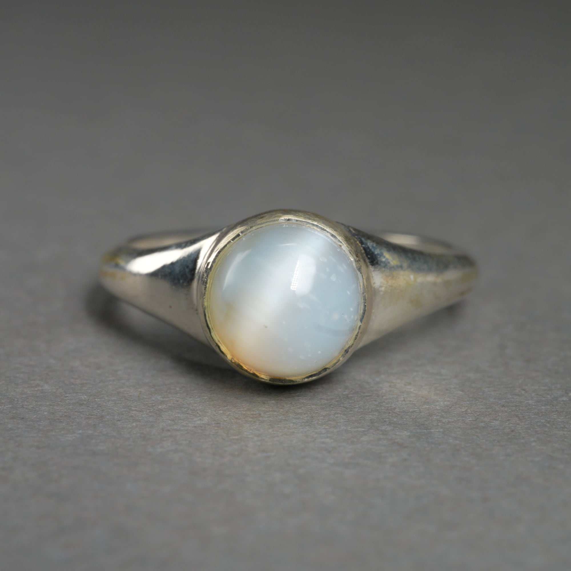 1点もの】四分一銀リング #11 オパール キャッツアイ | GARAGE