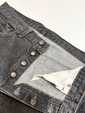 90s Levi’s 501-0658 BLACK DENIM PANTS MADE IN USA Size W34L30→W33L30