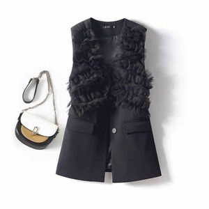 Frill Mesh Vest 502286