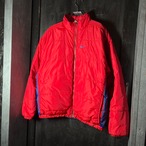 00s NIKE リバーシブル ナイロンジャケット レッド×ブルー スウォッシュ刺繍