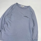 Americana アメリカーナ ボートネック 長袖 Tシャツ カットソー /くすみブルー系 日本製