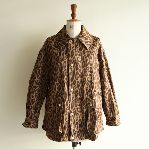 TOURNON.  Jacquard leopard field jacket