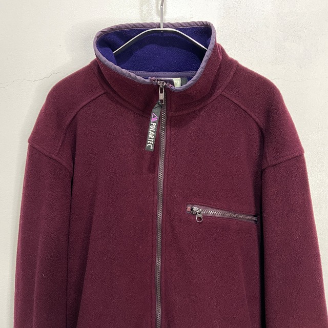 90s L.L.Bean ポーラテックフリースジャケット ボルドー L相当