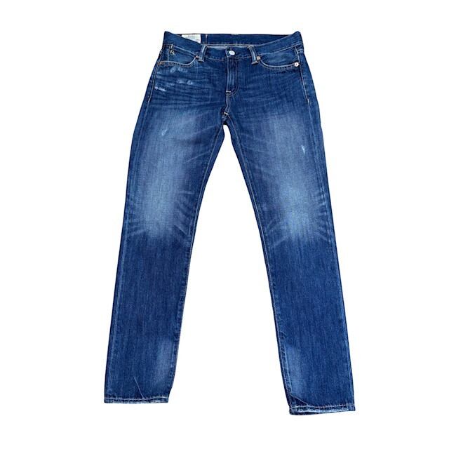 中古 ポロラルフローレン POLO RALPH LAUREN デニムジーンズ クリーニング済み ダメージ加工 インディゴ レディース サイズ25