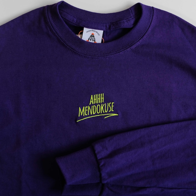 "AHHH MENDOKUSE→" L/S tee