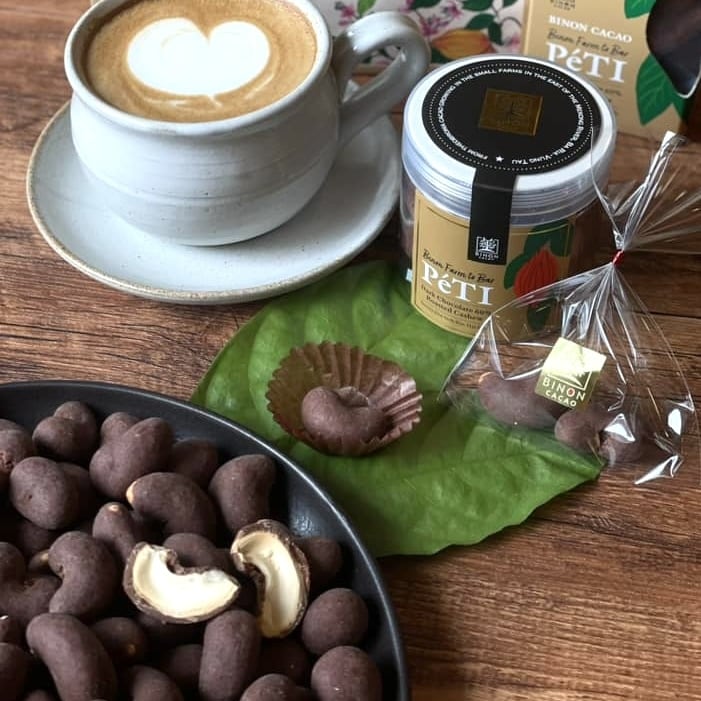 BINON ファームトゥバー  Peti ダークチョコ ＆ カシュー (小）100g