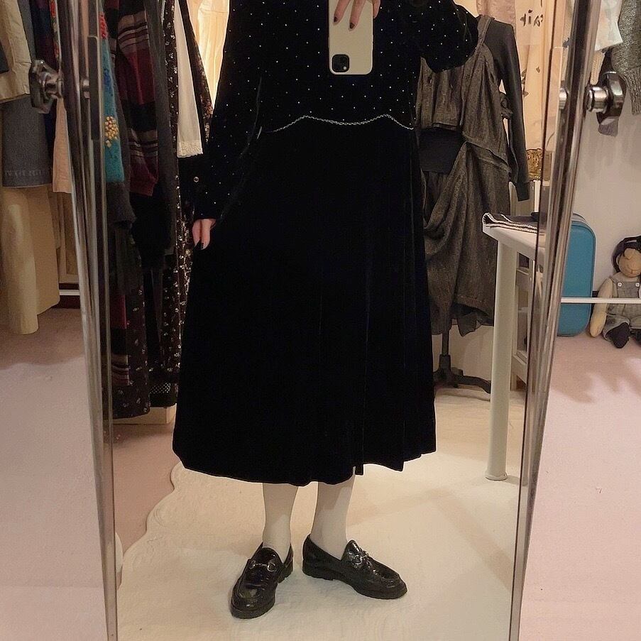 spangle lame lace velours one-piece