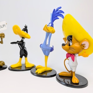 ☆ VINTAGE90' ☆ 【 Looney Tunes ( ルーニー・テューンズ )】 PVCフィギュア 5Pセット 〚アメリカン雑貨 アメトイ〛
