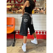 ストリート Chicano 刺繍レタリング ショーツ P138