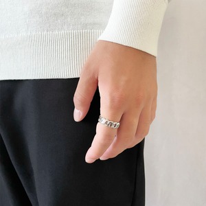 Bicolor Chain Ring〈S925〉