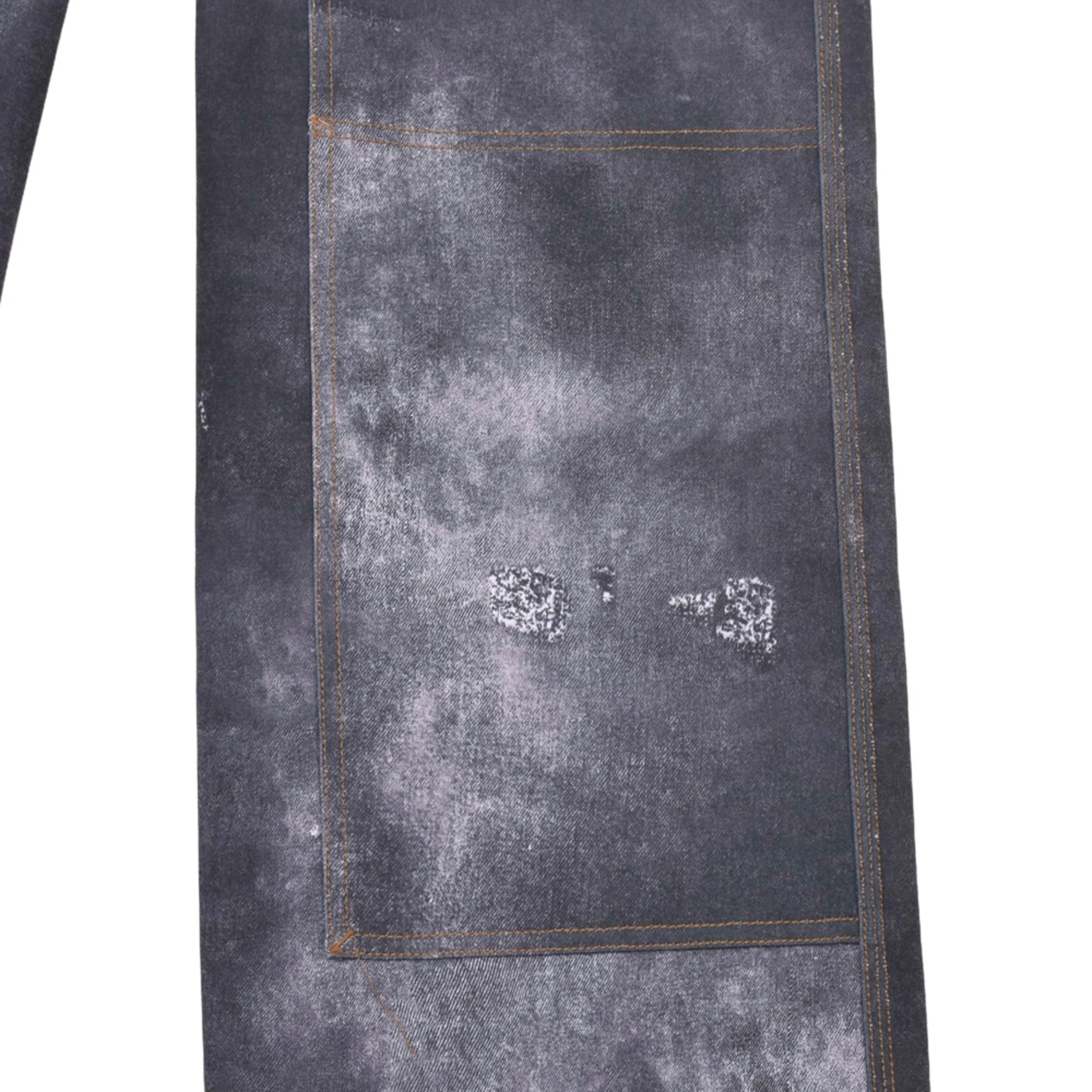【WE11DONE】BLACK MENS TROMPE L'OEIL DENIM CARPENTER - 8