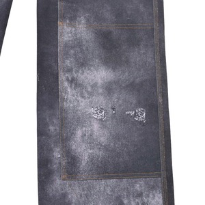 【WE11DONE】BLACK MENS TROMPE L'OEIL DENIM CARPENTER