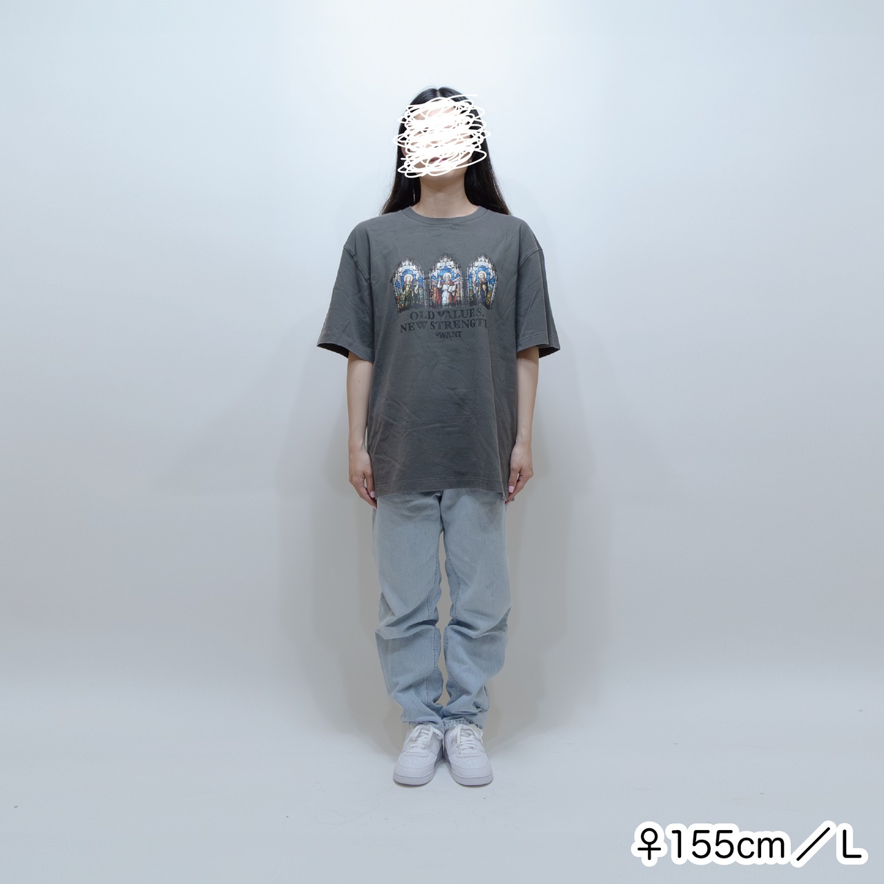 WANT oldvalues TEE [フェードグレー]