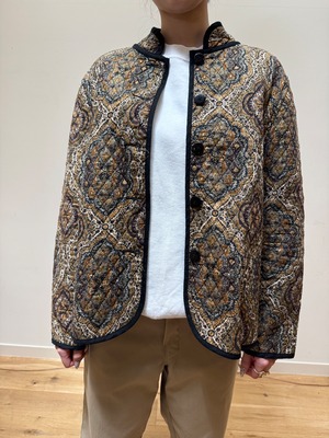 JK5-30 USED REVERSIBLE QUILTING JACKET -MULTI-✳︎