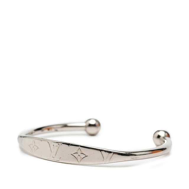 ルイ ヴィトン モノグラム ジョンク ブレスレット サイズ：M M64839 シルバー メタル メンズ LOUIS VUITTON 【中古】