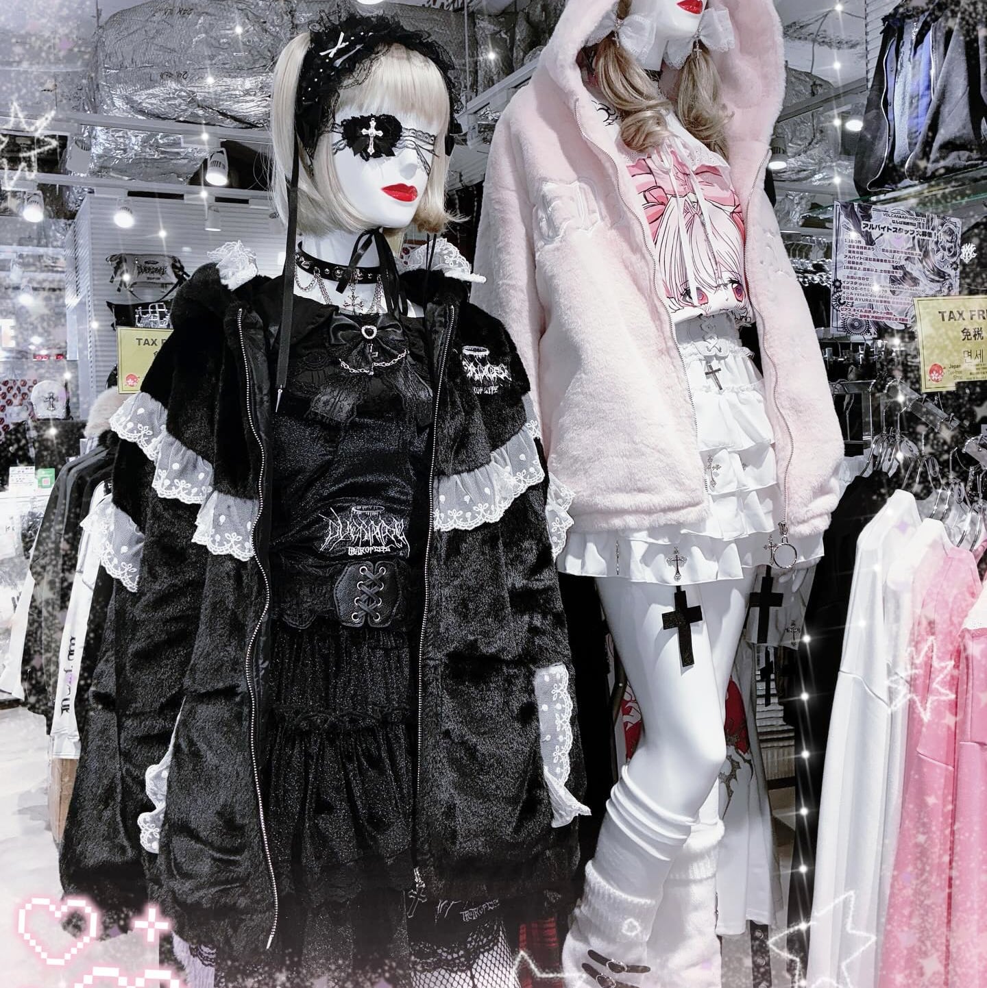 cancan商品 9/9 完売→再入荷！】クロスレースアイパッチ(眼帯
