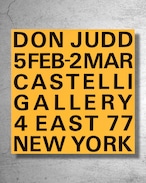 【再入荷/入手困難品】現代美術家『ドナルド・ジャッドDonald Judd』展覧会ポスター