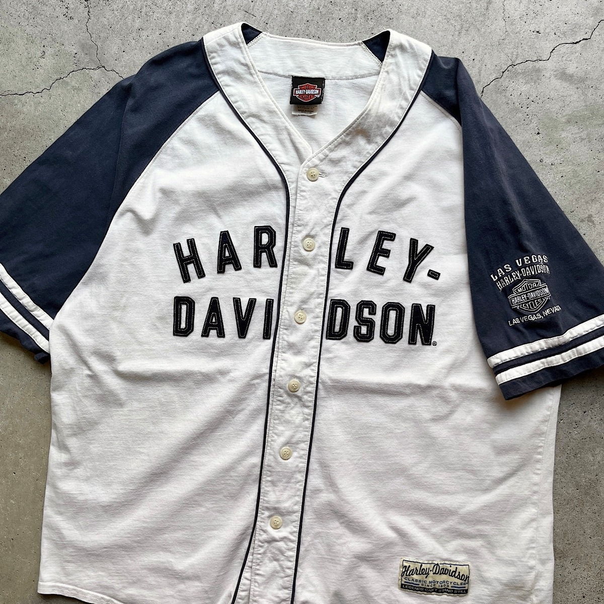 Harley-Davidson ハーレーダビッドソン ロゴワッペン コットン ベース 
