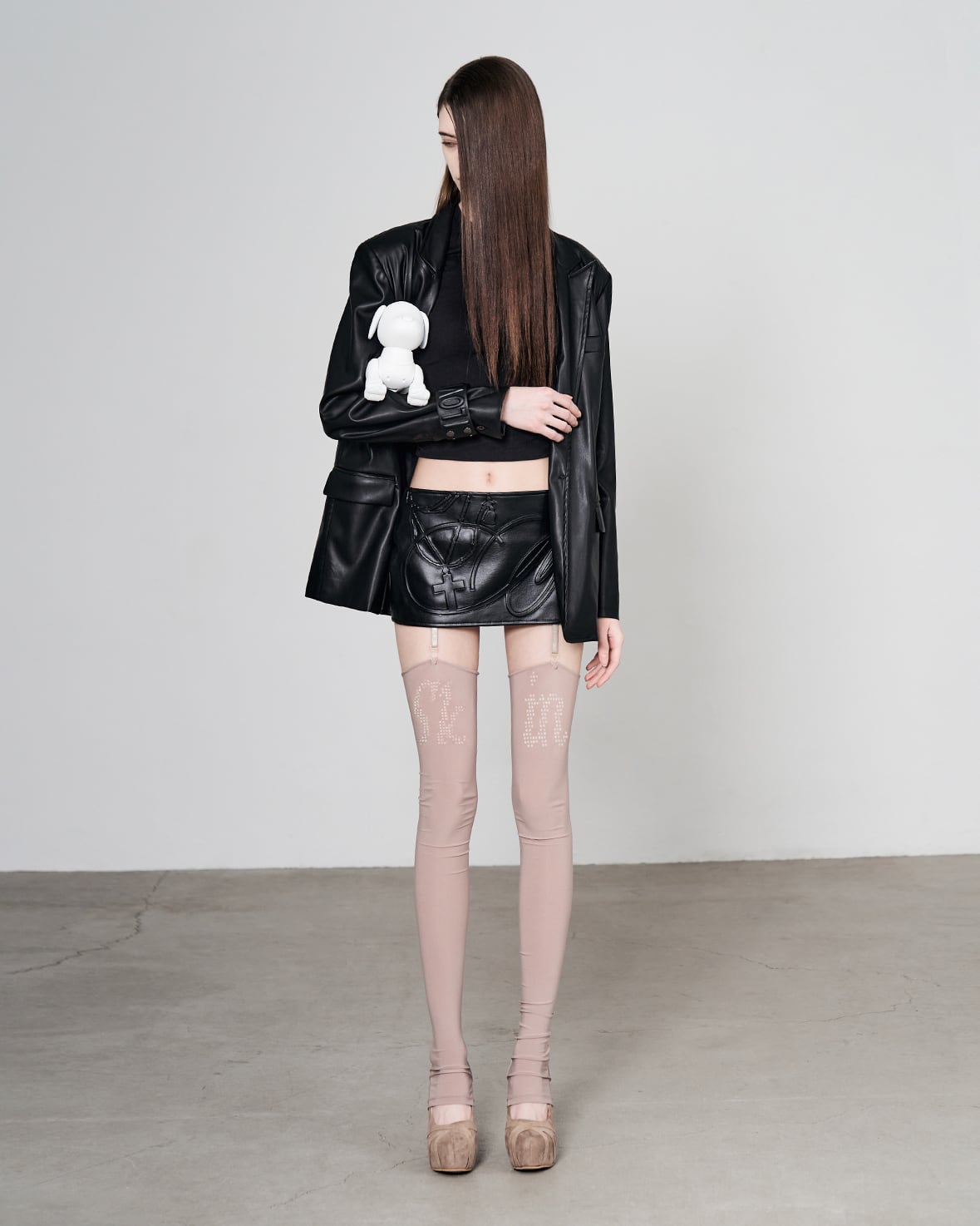 スカート bonnae Micro mini pleats skirt Black bonnae】Embossed micro pleated skirt (Black) | MINERAL