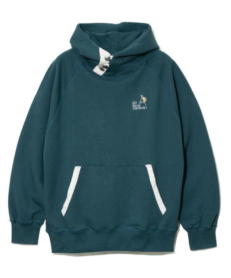 go slow caravan ゴースローキャラバン メンズ パーカー 空紡糸裏毛 3