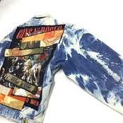 ロックT・・着物デニムジャケット ROCK-Tshirts KIMONO MIX DENIM JACKET BLACK kimonojk02