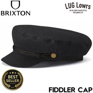 BRIXTON ブリクストン ハンチング メンズ レディース マリンキャップ フィッシャーマンキャップ キャスケット 帽子 FIDDLER CAP 10772 BLACK 日本代理店正規品