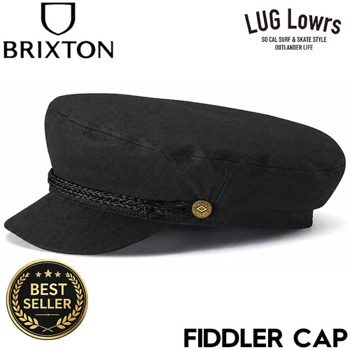 BRIXTON ブリクストン ハンチング メンズ レディース マリンキャップ フィッシャーマンキャップ キャスケット 帽子 FIDDLER CAP 10772 BLACK 日本代理店正規品