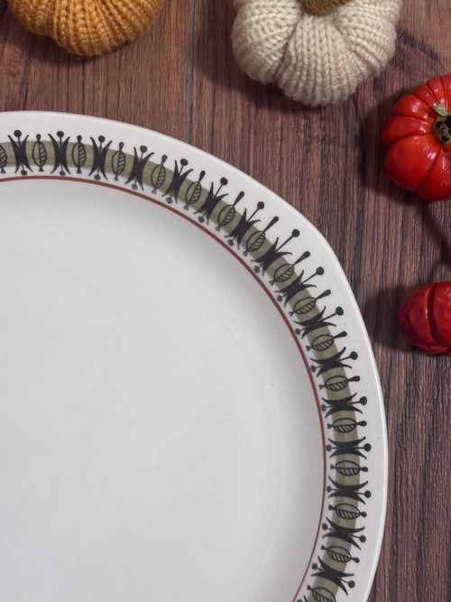 【Vintage】Gefle (ｹﾞﾌﾚ)/Safari(ｻﾌｧﾘ) Plate 24cm / Sweden②