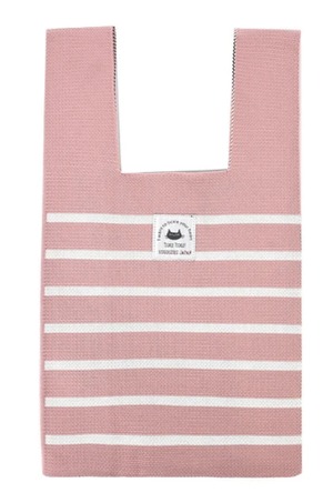 ニットトートバッグ　マチルダさん柄　猫