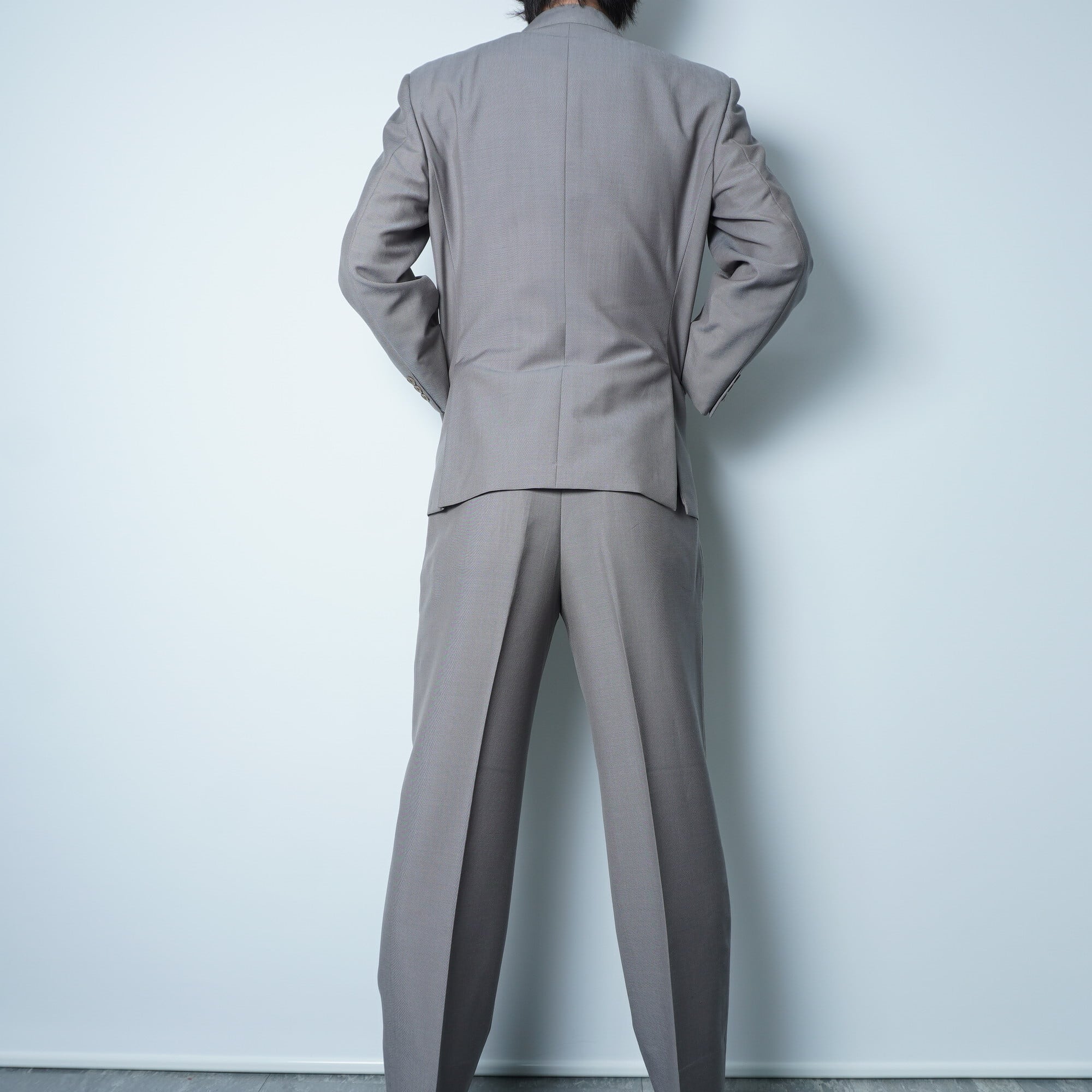 美品 SAINT LAURENT PARIS スーツ　ウールセットアップ Yves Saint Laurent】イブサンローラン WOOL100％シングル2B