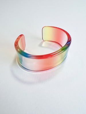 ISSEY MIYAKE aurora Borealis gradation bangle