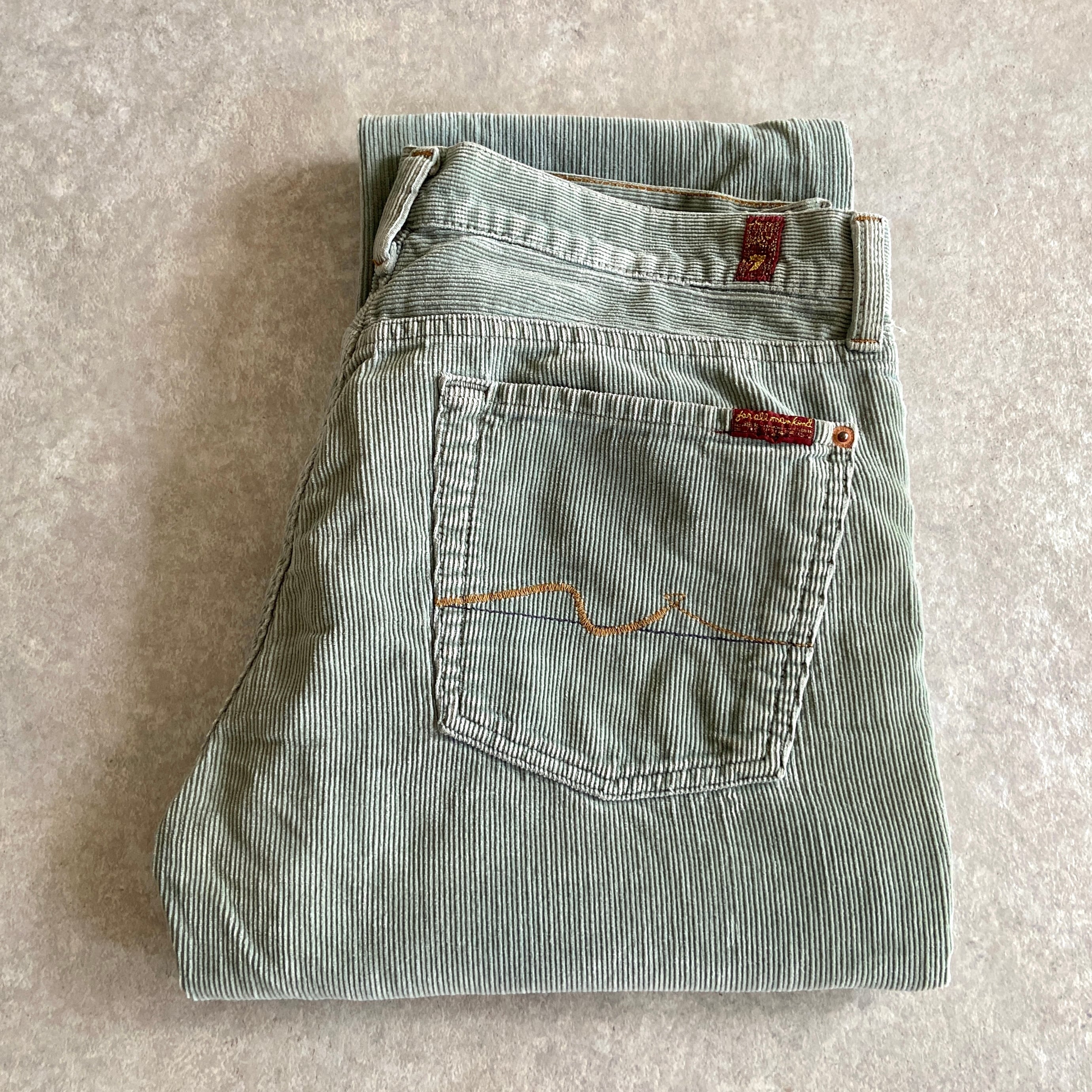 Corduroy Flare Pants W32 L32.5 Made in USA H689