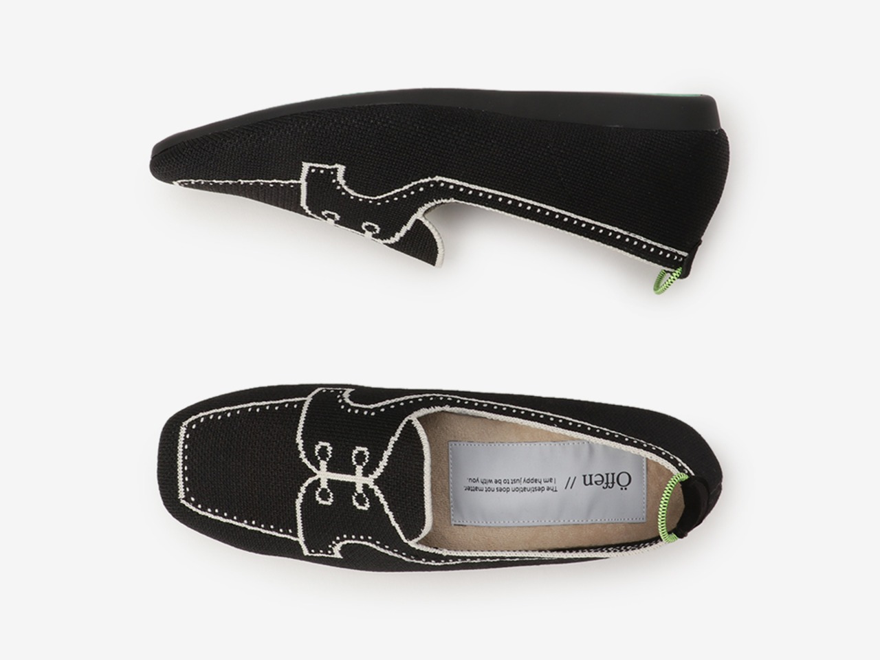 square-ROMPE LOAFER / BLACK