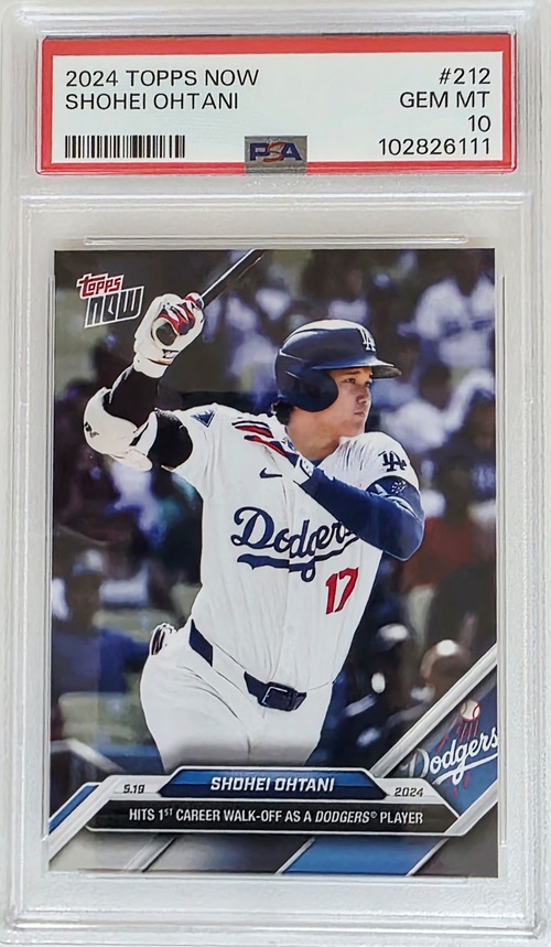 Shohei Ohtani 2024 Topps NOW #212 PSA 10