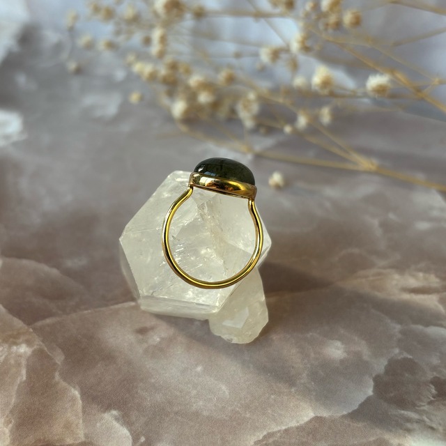 【round ring】ラブラドライト