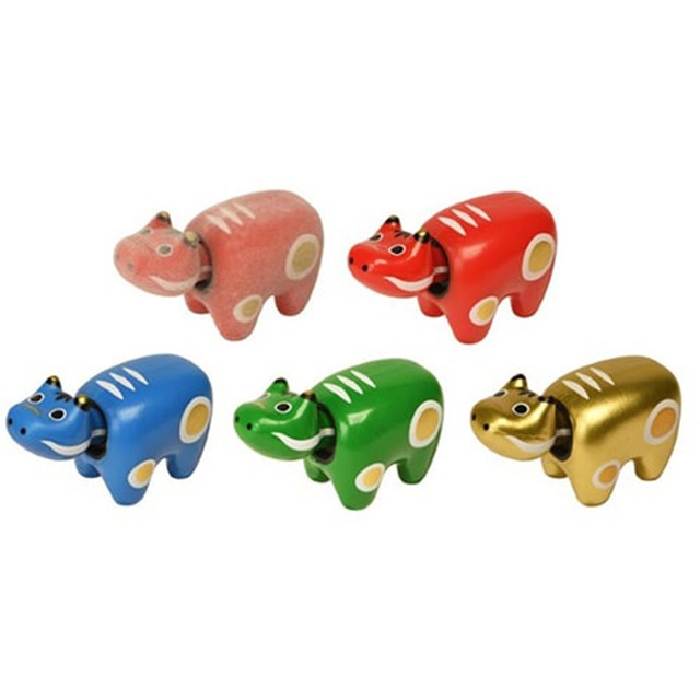 【ロット販売】【12入】縁起物カプセルトイ赤べこ（TD）(5090130)