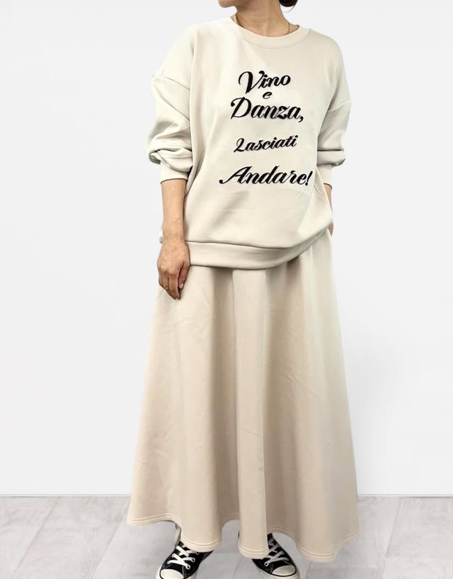 QTUME ウールライクファーロゴニットセーター　25661