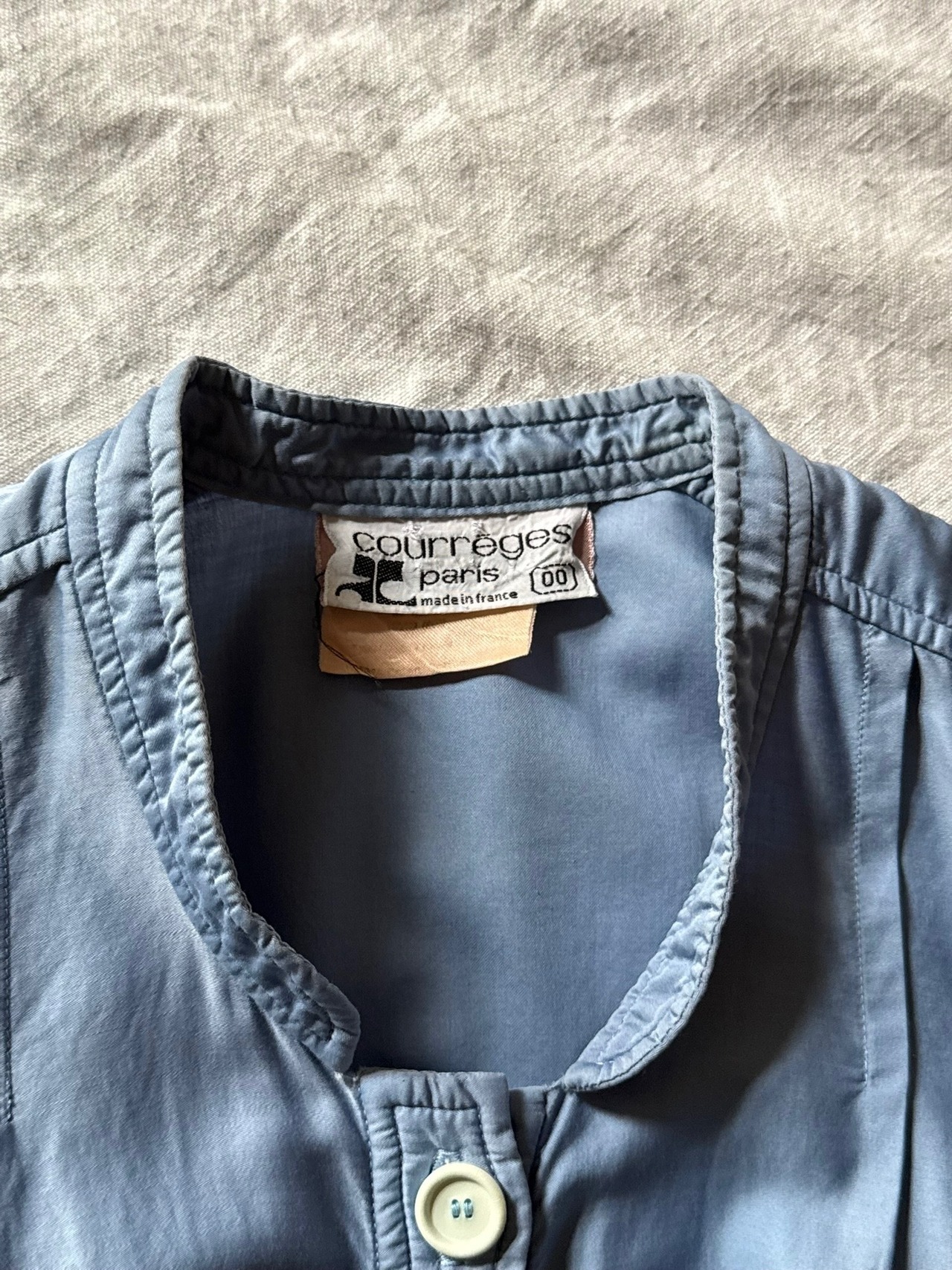"Courrèges" 1970s Pintuck One-piece