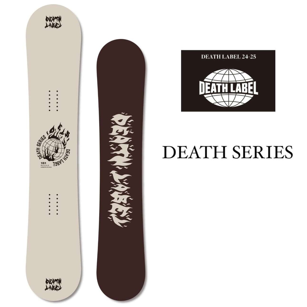 DEATH 低 LABEL デスシリーズ スノーボード 155
