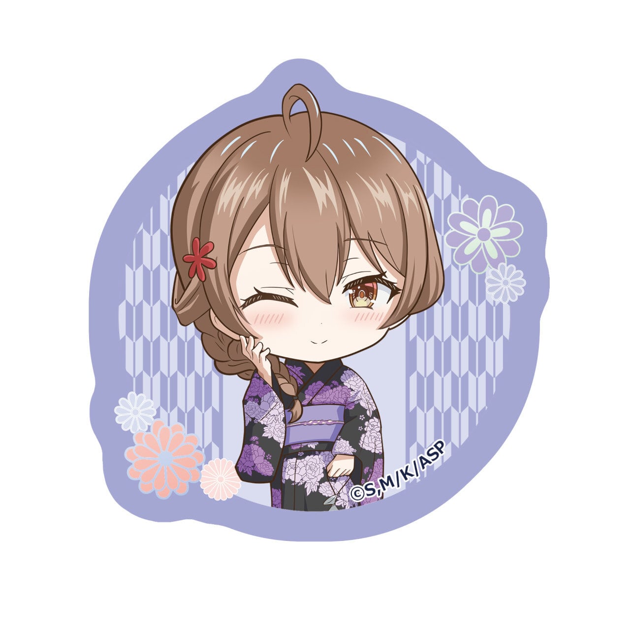 【4571576731019予】時々ボソッとロシア語でデレる隣のアーリャさん 【描き起こし】ダイカットクッションコースター マーシャ(浴衣)