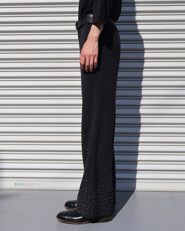 GALAXY wide straight slacks 006