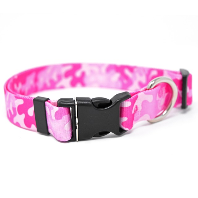 Camo Pink  首輪＋リードセット MLサイズ - Yellow Dog Design