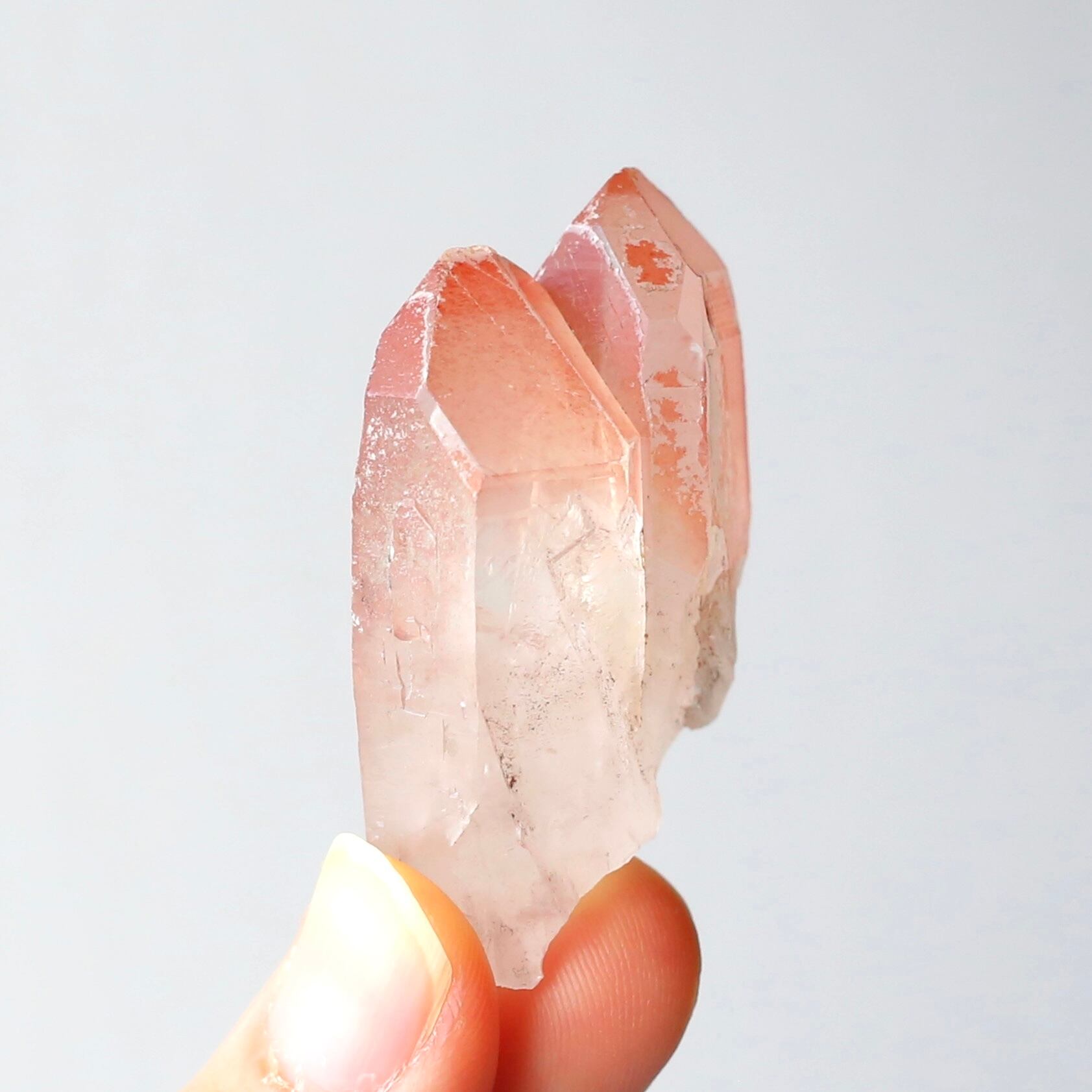 ツイン ディープピンクレムリアンシード 天然石 水晶 鉱物 一点物