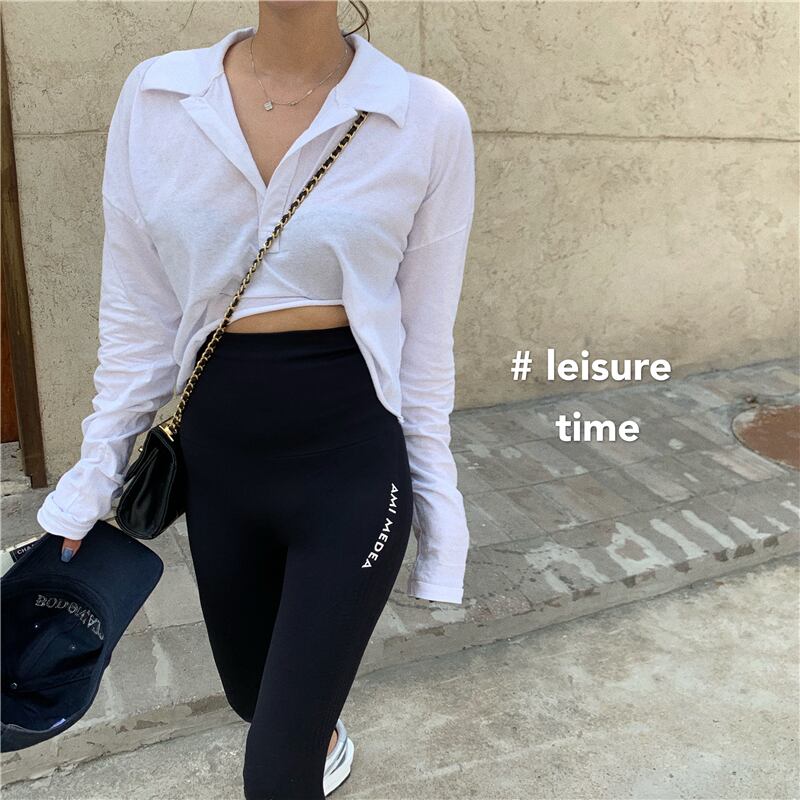 秋のスーツの女性2020新しいウエスタンスタイルのツーピースの白い長袖Tシャツトップタイトフィットレギンス ドラファッションホール91921565670