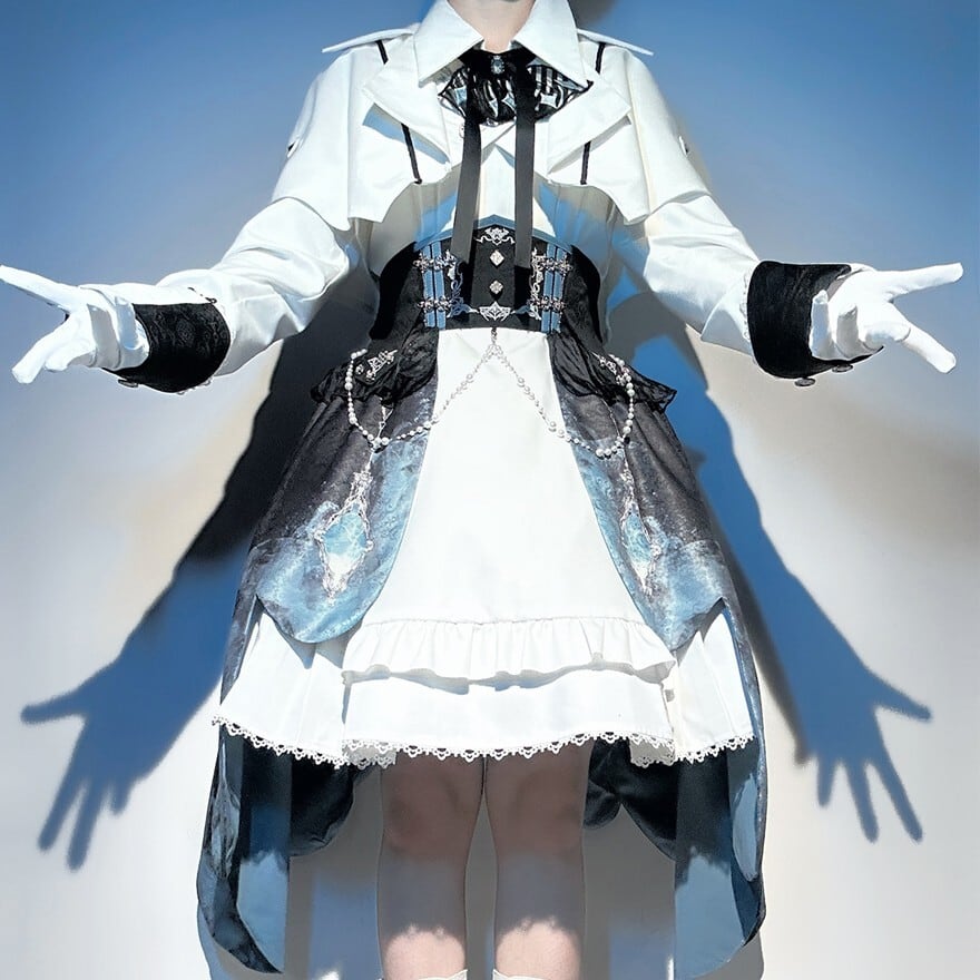 皇子系ロリィタ セットアップ 3点セット ミリロリ 軍服風 男装女子