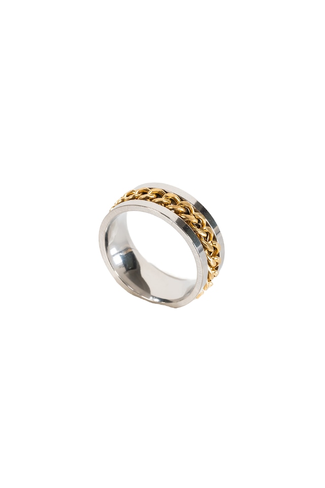 【flat chain ring】 / GOLD