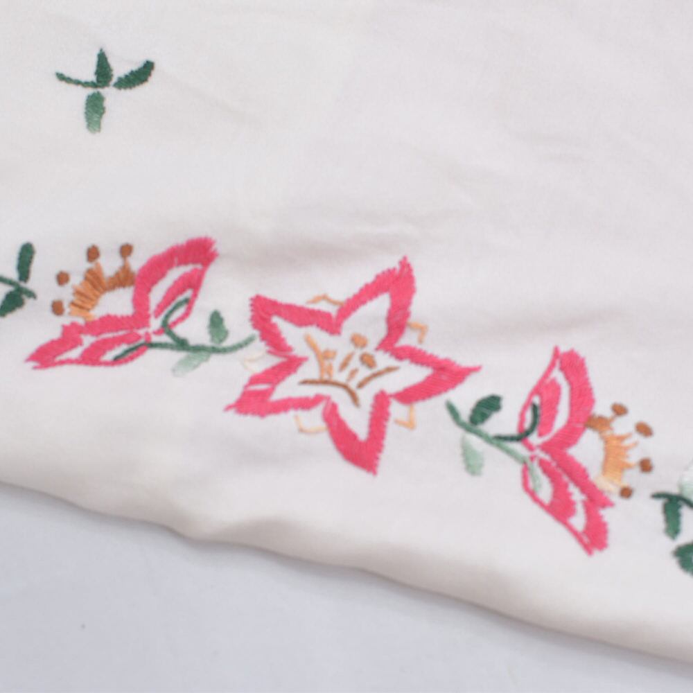 Remakeリメイク 再構築 パッチワーク&フラワー刺繍 デザイン