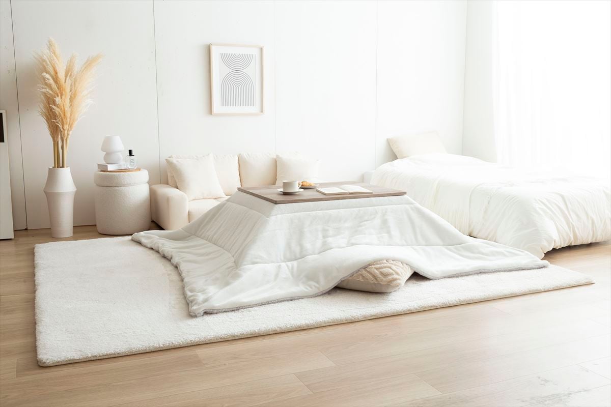 長方形：天板75cm×60cm】お部屋馴染みのいいナチュラルカラーのこたつ