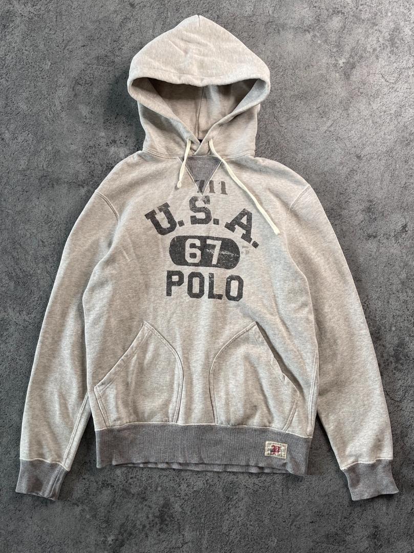 POLO ラルフローレン パーカー ヴィンテージ加工 グレー | REMEILO